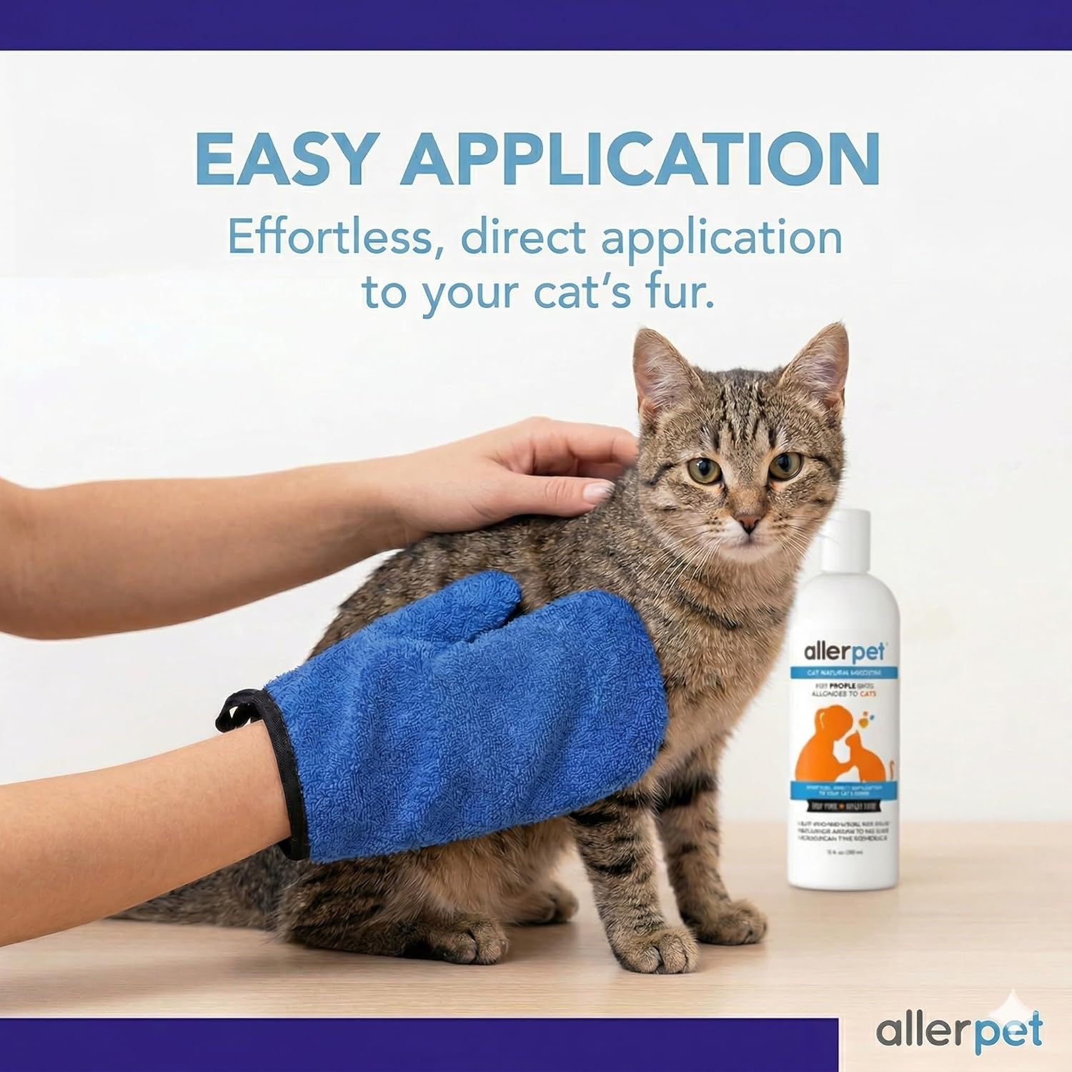 Allerpet Aloe Vera Free Cat Dander Remover - Pet Dander Allergy Relief, Natural & Safe Allergy Relief for Cats and Humans, Soothing Chamomile & Rosemary, Made in USA (12 oz)